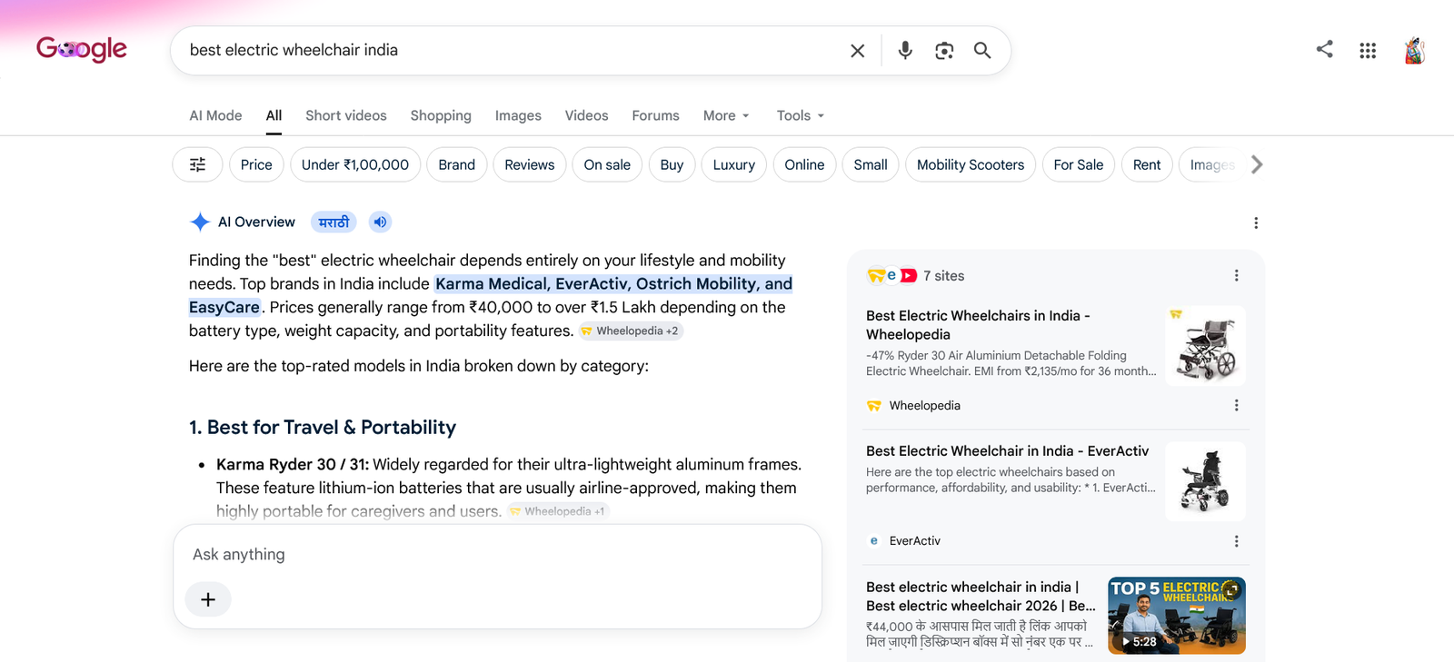 How to get listed in Google AI search results